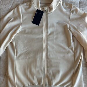 Men’s Cream Zip-Up Hoodie